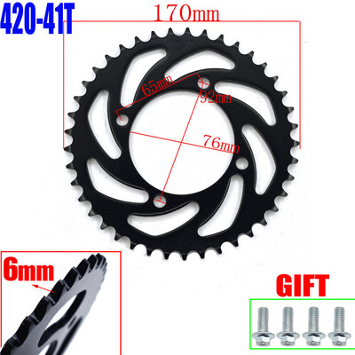 Reťaze 420/428 35T/37T/39T/41T/43T/45T/48T pre motocyklové reťaze, zadné a zadné ozubené koleso pre 110cc 125cc 140cc Dirt Pit Bike