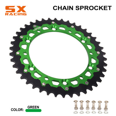 Motorkerékpár 42T 48T 49T 50T 51T motorrész hátsó lánckerék KAWASAKI KDX KLX KX 125 200 250 500 650 KDX220R KX250F KX450F típushoz