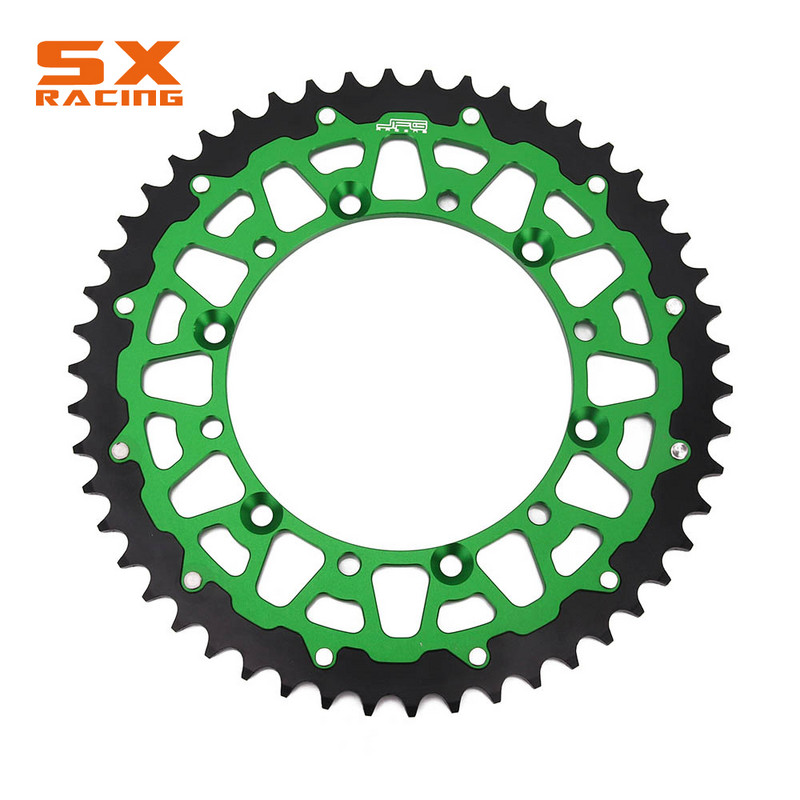 Motocykel 42T 48T 49T 50T 51T Časť motora Zadná reťaz s ozubeným kolesom pre KAWASAKI KDX KLX KX 125 200 250 500 650 KDX220R KX250F KX450F