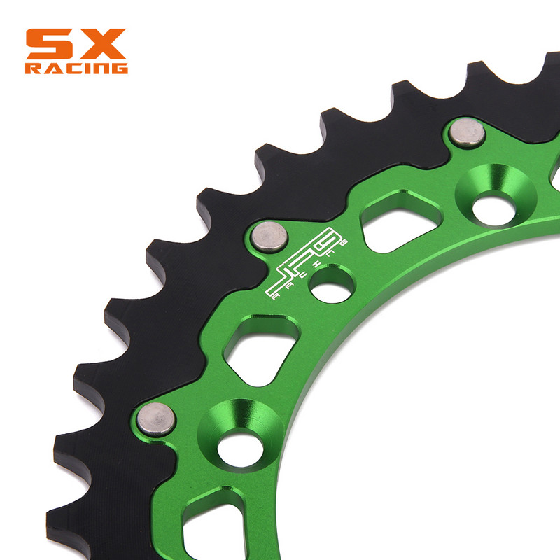 Motocykel 42T 48T 49T 50T 51T Časť motora Zadná reťaz s ozubeným kolesom pre KAWASAKI KDX KLX KX 125 200 250 500 650 KDX220R KX250F KX450F