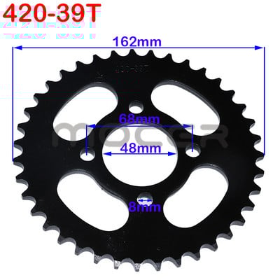 Reťaze 420/428 25T/31T/32T/37T/39T/41T/42T/48T 48mm zadné reťazové koleso pre ATV, Quad, Pit, Dirt Bike, Buggy, Go Motokáry