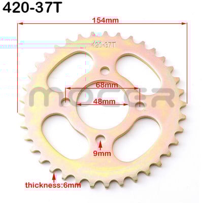 Reťaze 420/428 25T/31T/32T/37T/39T/41T/42T/48T 48mm zadné reťazové koleso pre ATV, Quad, Pit, Dirt Bike, Buggy, Go Motokáry
