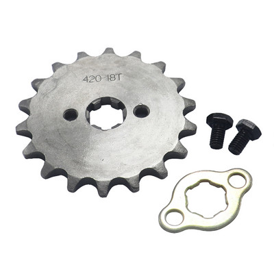 Predný motor 420# 17mm 10T 11T 12T 13T 14T 15T 16T 17T 18T 19T zuby reťaze s poistnou doskou pre motocykel