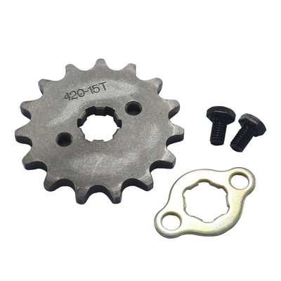 Predný motor 420# 17mm 10T 11T 12T 13T 14T 15T 16T 17T 18T 19T zuby reťaze s poistnou doskou pre motocykel
