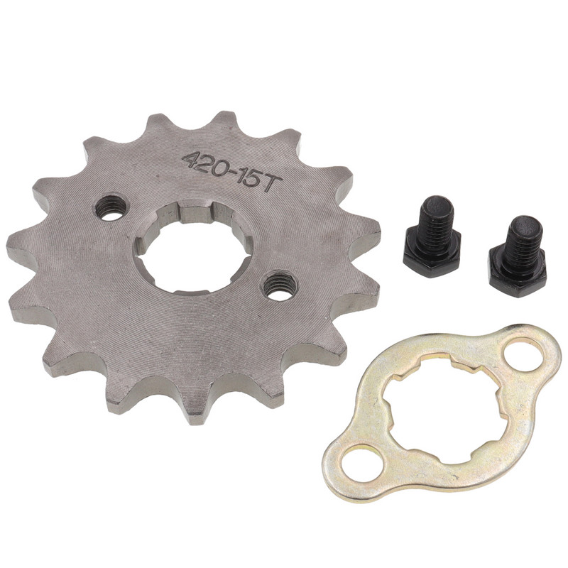 Predný motor 420# 17mm 10T 11T 12T 13T 14T 15T 16T 17T 18T 19T zuby reťaze s poistnou doskou pre motocykel