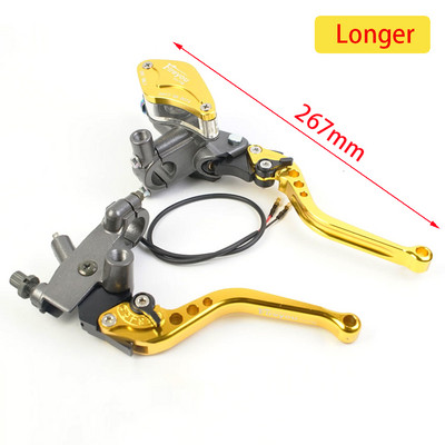 14 mm virzuļa bremžu sajūga svira Motociklam Universāls 22 mm Stūres stienis Perch Line Sajūgs priekš Grom KAWASAKI Z125 Vespa Aprilia