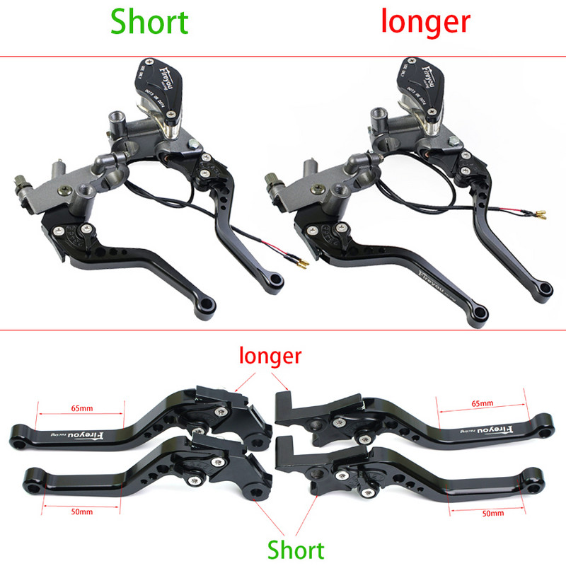 14 mm virzuļa bremžu sajūga svira Motociklam Universāls 22 mm Stūres stienis Perch Line Sajūgs priekš Grom KAWASAKI Z125 Vespa Aprilia