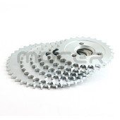 Reťaz pre motocykel 420 24T/26T/28T/29T/31T/35T/37T zuby 30 mm zadné ozubené koleso pre motocykle Honda Monkey, diely do pit dirt bike.