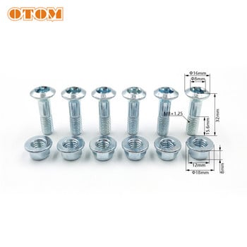 OTOM Chain Wheel 45T 47T 49T 52T Γρανάζια αλυσίδας μοτοσικλέτας Πίσω Πίσω Γρανάζια μανιβέλας Για HONDA CR250 CRF250R CRF450 450R