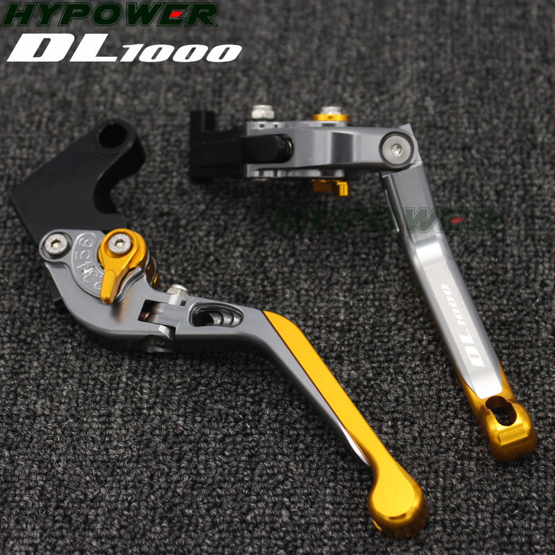 SUZUKI DL 1000 DL1000 V-Strom 2002-2020 jaoks 2017 2016 2015 2014 Mootorratta tarvikud Kokkupandavad pikendatavad pidurisiduri hoovad