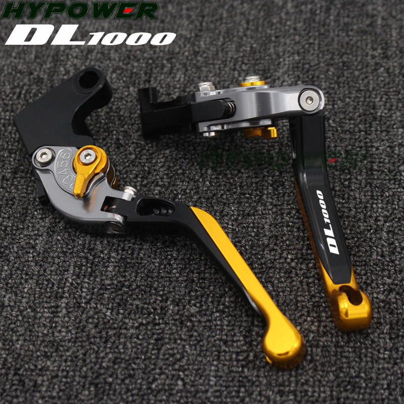 SUZUKI DL 1000 DL1000 V-Strom 2002-2020 jaoks 2017 2016 2015 2014 Mootorratta tarvikud Kokkupandavad pikendatavad pidurisiduri hoovad