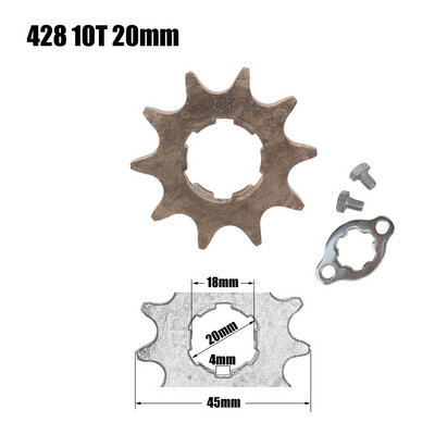 17 20 mm-es 10T-19T első motor lánckerék KAYO BSE SSR SDG Dirt Pit Bike ATV Quad Go Kart Moped robogó motorkerékpárhoz 428# lánc