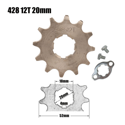 17 20 mm-es 10T-19T első motor lánckerék KAYO BSE SSR SDG Dirt Pit Bike ATV Quad Go Kart Moped robogó motorkerékpárhoz 428# lánc