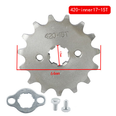420 420H lanac 17mm 20MM 15T 16T prednji lančanici motora za Taotao Kayo BSE Xmotos Apollo SSR 110 125cc Dirt Pit Bike ATV Quad