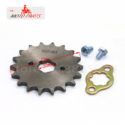 420 10T-19Tooth 20mm első motor lánckerék Orion Taotao SSR SDG Dirt Pit Bike ATV Quad Motor Moped Buggy Scooter motorkerékpárhoz