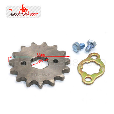 420 10T-19Tooth 20mm első motor lánckerék Orion Taotao SSR SDG Dirt Pit Bike ATV Quad Motor Moped Buggy Scooter motorkerékpárhoz