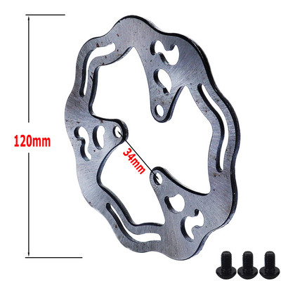 120 mm-es kültéri kerékpáros tárcsafék rotor elektromos robogó fékező rotorok csavarokkal