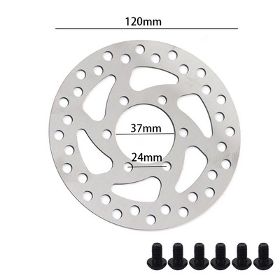 120 mm-es kültéri kerékpáros tárcsafék rotor elektromos robogó fékező rotorok csavarokkal
