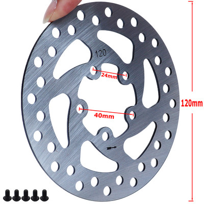 120 mm-es kültéri kerékpáros tárcsafék rotor elektromos robogó fékező rotorok csavarokkal