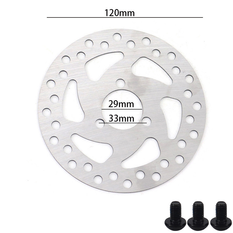 120 mm-es kültéri kerékpáros tárcsafék rotor elektromos robogó fékező rotorok csavarokkal