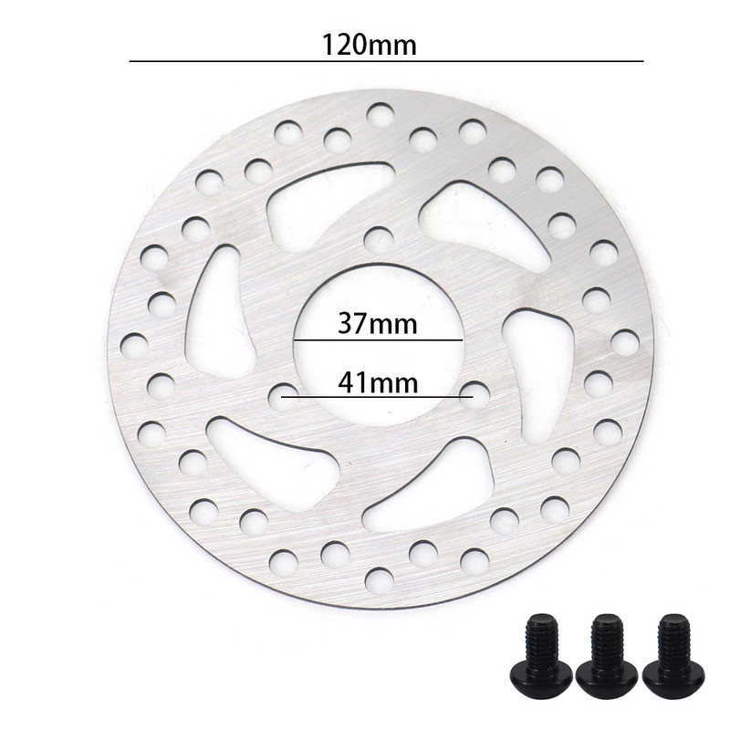120 mm-es kültéri kerékpáros tárcsafék rotor elektromos robogó fékező rotorok csavarokkal