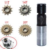 T8F tengelykapcsoló dob sebességváltó lánckerék tengely illeszkedő 33cc 43cc 49cc motor 11 14 17 20 fogas sebességváltó Scooter mini kerékpárhoz