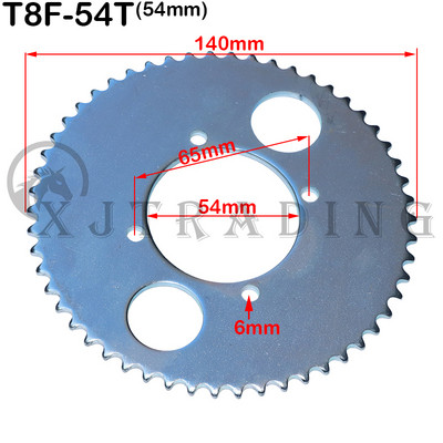 38 44 54 58 64 74 Fogas 44T 54T 58T 64T 74T T8F 35MM hátsó lánckerék Mini Moto ATV Quad Dirt Pit Pocket Bike Cross 47cc 49cc alkatrészek