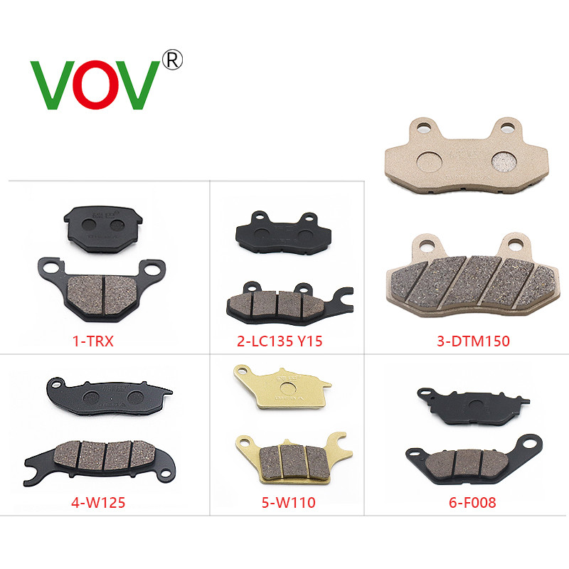 Keramické polokovové brzdové doštičky pre motocyklové kotúčové brzdy W125 DTM150 W110 TXR LC135 Y125ZR KRISS Y125Z BONUS SRLZ ZX150 GT128