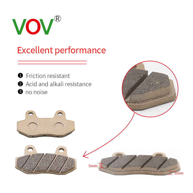 Keramické polokovové brzdové doštičky pre motocyklové kotúčové brzdy W125 DTM150 W110 TXR LC135 Y125ZR KRISS Y125Z BONUS SRLZ ZX150 GT128