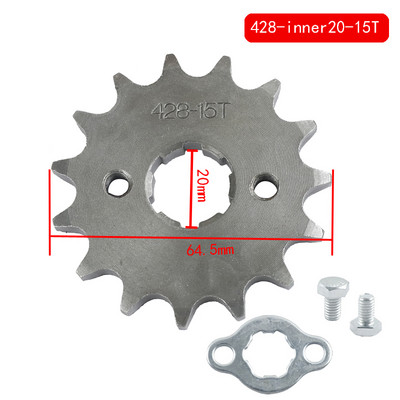 428# 20mm prednji lančanik motora motocikl lančani prijenos za Dirt Pit Bike ATV Quad Go Kart Moped Buggy Scooter Motocikl