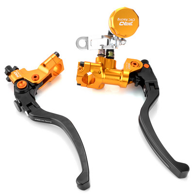 BJMOTO univerzális 19 mm-es 7/8" 22 mm-es motorkerékpár első fék főfékhenger tengelykapcsoló kar kábel motorkerékpár hidraulikus szivattyú fékkarjai