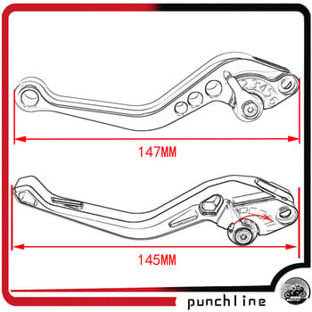 Fit SR GT200 Sport 2022 Λαβές φρένων για SR GT 200 2022 Μοχλοί συμπλέκτη