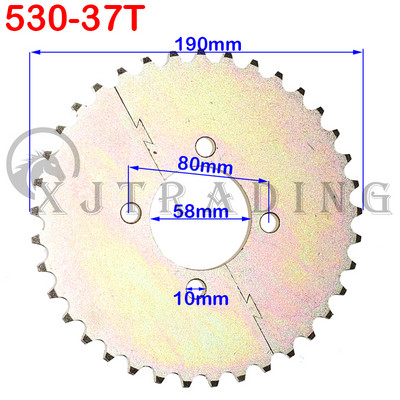 530 Lanț 28T/31T/32T/35T/37T/40T/41T/45T dinți Pinion spate pentru ATV Quad Pit Dirt Bike Buggy Go Kart Motociclete Piese de motor