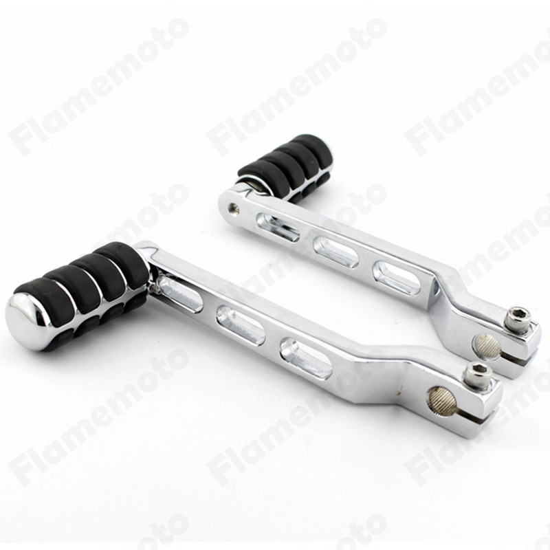 Motociklo kulno pirštų perjungimo svirtis su padalinta guma perjungimo kaiščiu, skirta Harley Fatboy Road King Softail CVO FLHX
