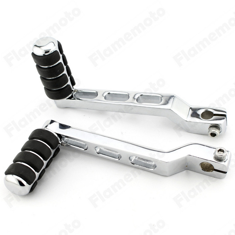 Motociklo kulno pirštų perjungimo svirtis su padalinta guma perjungimo kaiščiu, skirta Harley Fatboy Road King Softail CVO FLHX