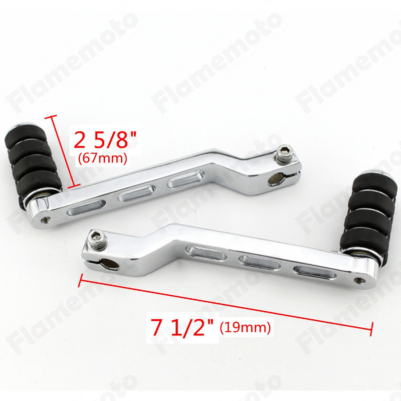 Motociklo kulno pirštų perjungimo svirtis su padalinta guma perjungimo kaiščiu, skirta Harley Fatboy Road King Softail CVO FLHX