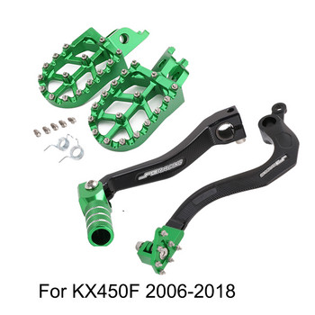 CNC лост за превключване на скоростите, педал на спирачката, лост на съединителя, крачета за Kawasaki KXF450 KX450F KXF 450 2009 2010 2011-2017 2018