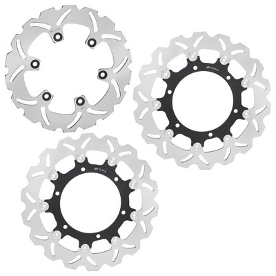 BIKINGBOY Első hátsó féktárcsák Tárcsarotorok YZF R1 98 99 00 01 YZF 600 R THUNDERCAT 96-07 03 04 05 YZF 1000 R THUNDERACE 96-02