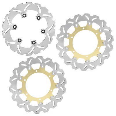 BIKINGBOY Első hátsó féktárcsák Tárcsarotorok YZF R1 98 99 00 01 YZF 600 R THUNDERCAT 96-07 03 04 05 YZF 1000 R THUNDERACE 96-02