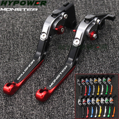CNC alumīnija roktura piederumi motociklu bremžu sajūga sviras priekš Ducati monster ST2 M 400 600 620 750 919 M600 ST2