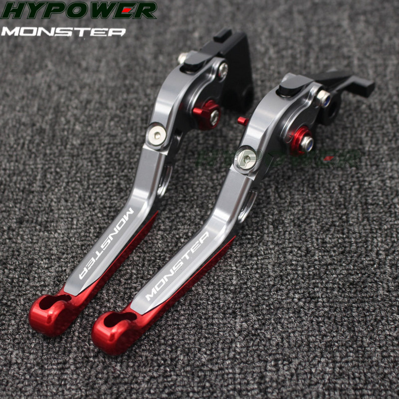 CNC hliníkové rukoväte príslušenstvo pre motocyklové brzdové spojkové páky pre Ducati Monster ST2 M 400 600 620 750 919 M600 ST2