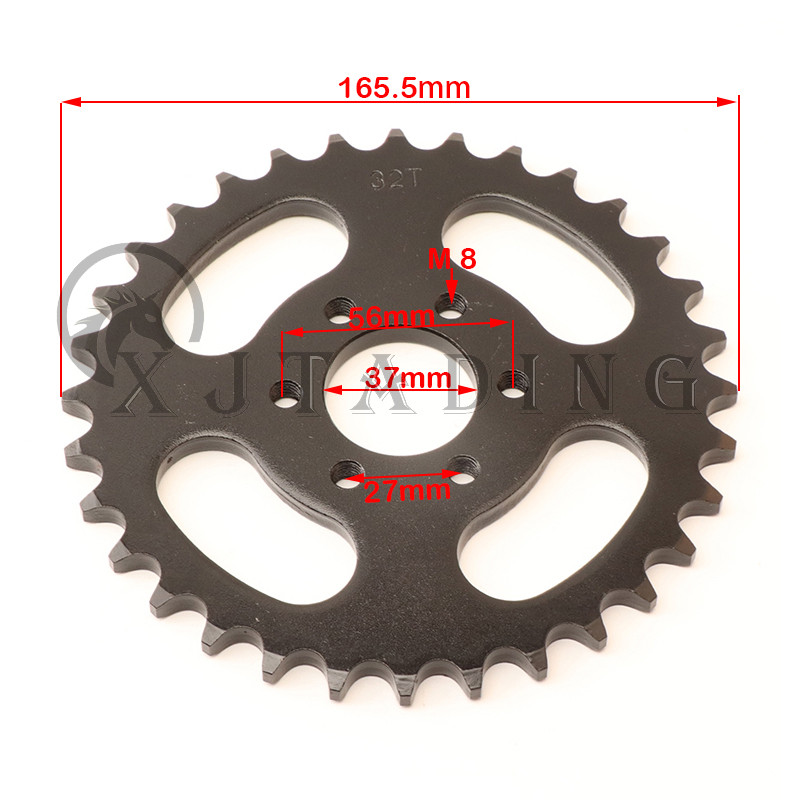 530 32T fogú hátsó lánckerék 37mm Kínához 150CC 200CC 250CC ATV Pit Dirt Bike motorkerékpár alkatrészek