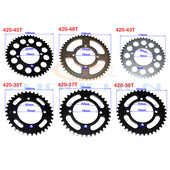 420 Lanțuri 35T/37T/39T/41T/43T/45T/48T Pinioni pentru lanț pentru motociclete Pinion spate din spate pentru motocicletă Dirt Pit 110cc 125cc 140cc