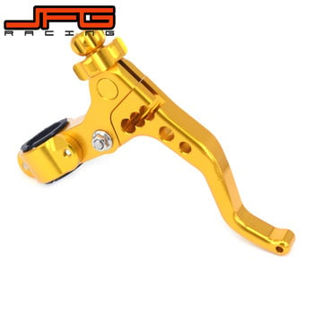 Billet CNC Pivot Short Adjustable Stunt Clutch Lever със скоби специално за KTM HONDA YAMAHA SUZUKI KAWASAKI Dirt Bike