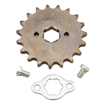 Predný motor 428# 10T 11T 12T 13T 14T 15T 16T 17T 18T 19T Zuby 20 mm reťazové ozubené koleso s poistnou doskou