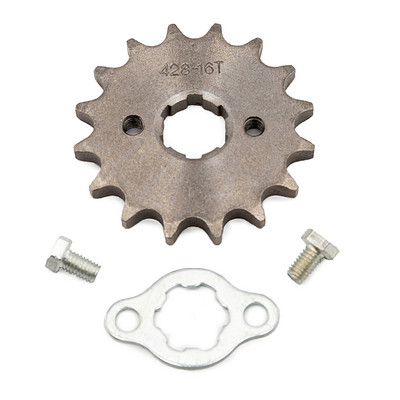 Predný motor 428# 10T 11T 12T 13T 14T 15T 16T 17T 18T 19T Zuby 20 mm reťazové ozubené koleso s poistnou doskou