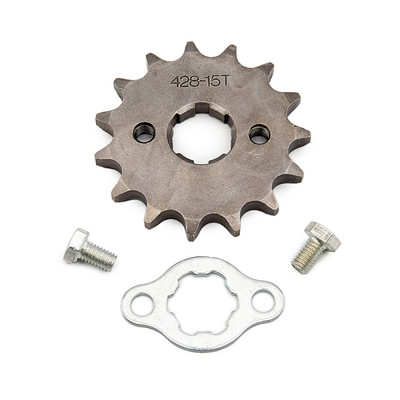 Predný motor 428# 10T 11T 12T 13T 14T 15T 16T 17T 18T 19T Zuby 20 mm reťazové ozubené koleso s poistnou doskou