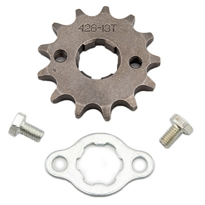 Predný motor 428# 10T 11T 12T 13T 14T 15T 16T 17T 18T 19T Zuby 20 mm reťazové ozubené koleso s poistnou doskou