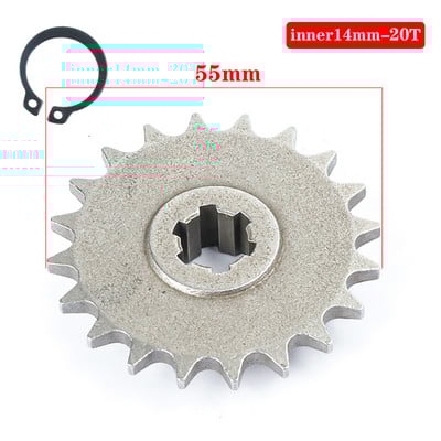 49cc 43cc T8f Tooth Pinion Gyermek ATV láncok Mini Dirt Pit Bike 11 13 14 17 20 Tooth 2 ütemű kerékpár Moto Pocket kerékpár lánckerék