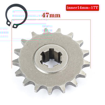 49cc 43cc T8f Tooth Pinion Gyermek ATV láncok Mini Dirt Pit Bike 11 13 14 17 20 Tooth 2 ütemű kerékpár Moto Pocket kerékpár lánckerék